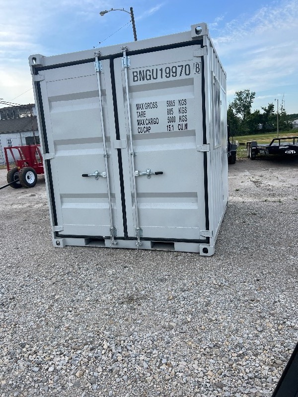 lot 916 image: Unused TMG - SC09 9 Site Storage Steel Container, Bi-parting Front Door, Side Entry Man Door, Security Bar Window