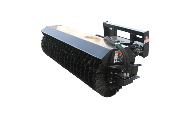 lot 2514A image: Unused Wolverine Heavy Duty Hydraulic Angle Broom for Skid Steer  PAB-11-72W