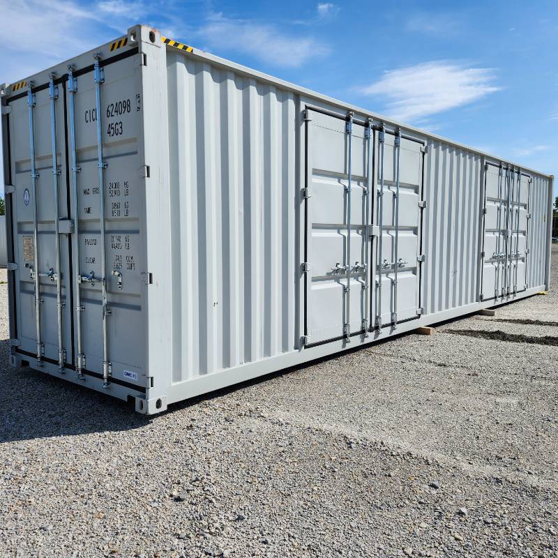 lot 2634 image: 2024 40 High Cube Multi-Door Container  (2) Open side doors, (1) End door, Lock Box, One way shipping Use