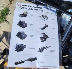 lot 5008 image: 1-2 Ton Excavator Attachment Set Quantity of 9