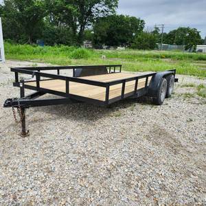 lot 540 image: 2015 Load-N-Go 16ft Utility Trailer