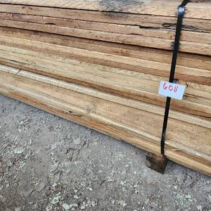 lot 6011 image: (1) 1 x 6 Oak Bunk Random Length