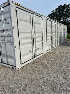 lot 5048 image: 40Ft Storage Container One Way Use, New Container, One Side Multi-Door, 4 doors