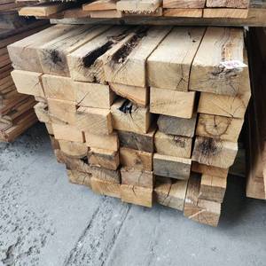 lot 6007 image: (1) 4 x 6 Oak Post Bunk