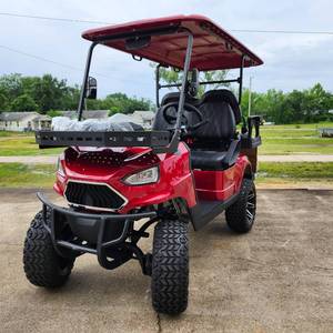 lot 552 image: NEW Electric Golf Cart T-40 DLX LITHIUM (Red)