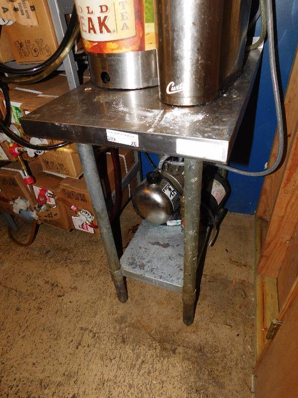 lot 26 image: Stainless Steel Filler Table