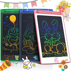 lot 60014 image: 3 Pcs in 1 Pack LCD Writing Tablets for Kids, Toddler Toys Gifts for Age 2 3 4 5 6 Girls Boys Birthday Christmas, 8.5 Inch Doodle Pad Drawing Tablet for Class Travel, Colorful Doodle Board for Kids