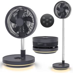 lot 60023 image: Primevolve 10 inch Oscillating Fan, Battery Operated Fan Adjustable Height, USB Rechargeable Home Office Outdoor Camping Tent Travel, Dark Gray