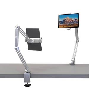 lot 60027 image: KABCON Tablet Stand,Tablet Holder Mount with Grip Extended Long Arm,Tablet Bed Desk Mount Compatible with iPad Pro Mini Air,Galaxy Tabs,Microsoft Surface Pro Go,Kindle Fire,4-13Cell Phones & Tablets