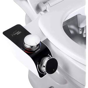 lot 60084 image: KDMLR Bidet Attachment for Toilet Seat, Non-Electric Bidet Hot and Cold Fresh Water for Frontal & Rear Wash with Self-cleaning Dual Nozzles and Adjustable Pressure Control