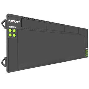 lot 60090 image: Klola Rifle Shotgun Gun Cleaning Mat Large, Magnetic Gun Cleaning Mats for All Guns, Anti-Slip Rifle Gun Mat with Organizer Parts Tray, Protective Workbench Cleaning Pad Inch Ruler,Grey