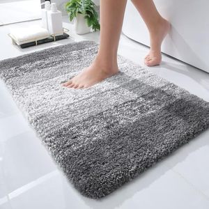 lot 60104 image: OLANLY Luxury Bathroom Rug Mat 24x16, Extra Soft and Absorbent Microfiber Bath Rugs, Non-Slip Plush Shaggy Bath Carpet, Machine Wash Dry, Bath Mats for Bathroom Floor, Tub and Shower, Grey