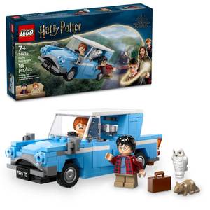 lot 169 image: LEGO Harry Potter Flying Ford Anglia, Buildable Car Toy with 2 Minifigures for Role Play, Fantasy Playset for Kids, Harry Potter Car, Gift for Boys, Girls and Any Fan Ages 7 and Up, 76424
