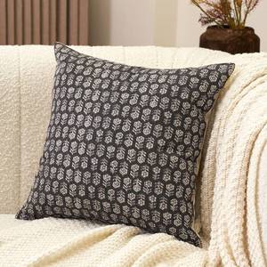 lot 60114 image: Amor Virisso Floral Pillow Covers 18x18 Couch Pillows for Living Room Farmhouse Neutral Pillow Covers Decorative Throw Pillow Covers Accent Sofa Pillows 1PC, Black