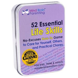 lot 60163 image: 52 Essential Life Skills No-Excuses Game to Teach Kids, Teens & Adults How To Care for Self & Chores, Practical Solution by Harvard Educator for Responsible Boys, Confident Girls, Happy Family