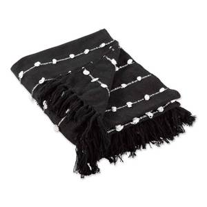 lot 60180 image: DII Woven Loop Throw Collection, 50x60, Black