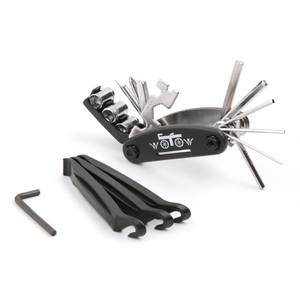 lot 60188 image: WOTOW Bike Repair Tool Kit, 16 in 1 Bicycle Multitool with Bike Tire Levers Hex Spoke Wrench, Multi Function Accessories Set for Road Mountain Bikes