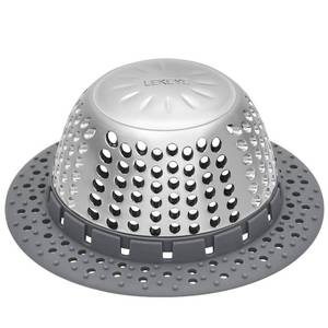 lot 60205 image: LEKEYE Drain Hair CatcherBathtub Drain CoverDrain Protector for Pop-Up & Regular Drains(Patented Product)