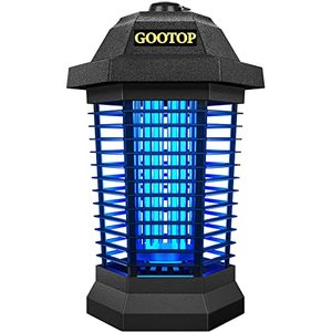 lot 60225 image: GOOTOP Bug Zapper Outdoor Electric, Mosquito Zapper, Fly Traps, Fly Zapper, Mosquito Killer, 3 Prong Plug, 90-130V, ABS Plastic Outer (Black)