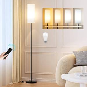 lot 60226 image: Ambimall Floor Lamps for Living Room, Modern Floor Lamp with Remote Control and Stepless Dimmable Colors Temperature & Brightness, Standing Lamps for Living Room Bedroom Office, 9W Bulb Included