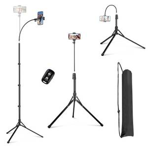 lot 60236 image: Eicaus 87 Tall Phone Tripod with Flexible Gooseneck, Portable Tripod for Cell Phone with Remote and Bag, Travel Tripod Stand for iPhone 1514131211 and Pro Series, Android, Cameras