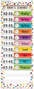 lot 60237 image: Teacher Created Resources Confetti 14 Pocket Daily Schedule Pocket Chart (13 x 34)