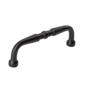 lot 60255 image: Amerock  Cabinet Pull  Matte Black  3 inch (76 mm) Center to Center  Everyday Heritage  1 Pack  Drawer Pull  Drawer Handle  Cabinet Hardware