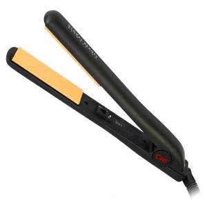 lot 60280 image: CHI Original Ceramic Flat Iron, Flat Iron For A Smooth Finish, Ceramic Floating Plates, Quick Heat Up, Analog OnOff Switch, 1 Iron Black