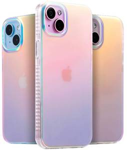lot 60314 image: LONLI Hue - for iPhone 15 Case - Iridescent 10FT Drop Protection - Shockproof Cover with Color Changing Effect  Cute and Unique for Women, Girls and Men (2023)