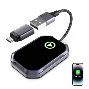lot 60318 image: Airlovers Wireless Carplay Adapter, Converts Wired to Wireless iPhone CarPlay for Factory & Aftermarket Systems, 2024 Enhanced with Premium Chip & Aluminum Alloy for Superior Performance & Durability