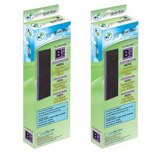 lot 60328 image: GermGuardian Filter B Pet Pure HEPA Genuine Replacement Filter, Removes 99.97% of Pollutants for AC4825, AC4820, AC4850, AC4870, CDAP4500, AC4900, AC4300, AP2200, 2- Pack, BlackPurple, FLT4850PT2PK