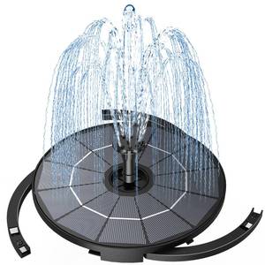 lot 60348 image: AISITIN 2.8W Solar Fountain Pump for Water Feature with 3.9ft Cord, Solar Bird Bath Fountain with 6 Nozzles, Solar Powered Water Fountain for Bird Bath, Garden, Ponds Fish Tank and Outdoor