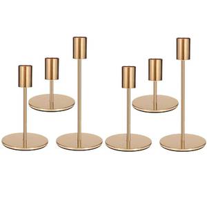 lot 60357 image: Anndason Set of 6 Pink Gold Candlestick Holders Pink Gold Candle Holder Taper Candle Holders Decorative Candlestick Holder for Home Decor, Wedding, Dinning, Party, Anniversary (Pink Gold)