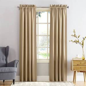 lot 60360 image: Sun Zero Barrow Energy Efficient Rod Pocket Curtain Single Panel