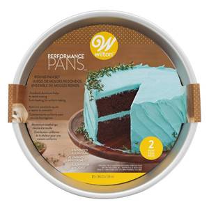 lot 60362 image: Wilton Performance Pans Aluminum Round Cake Pan, 9 x 2 in., Pack of 2