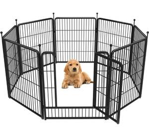 lot 8304 image: FXW Rollick Dog Playpen for Yard, RV Camping, Patented, 32 inch 8 Panels, Retails-$100