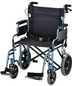 lot 8312 image: NOVA Heavy Duty Bariatric Transport Chair, 400 lb. cap, 22, see description