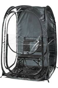 lot 8327 image: WeatherPod Large 1-Person Pod - Pop-Up Weather Pod, Protection from Cold, Wind and Rain RETAILS $139