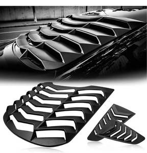 lot 8336 image: 2015-2021 RearSide Window Louvers Windshield Sun Shade Cover Lambo Style Matte Black Compatible with Ford Mustang 2015 2016 2017 2018 2019 2020 2021 Complete Set RETAILS $147