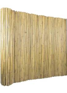lot 8344 image: 4Ft High x 8 Ft Long x 0.7In D Bamboo Screen, Natural Bamboo Fence Rolls, Eco-Friendly Bamboo Fencing for Outdoor Balcony Patio Garden Border Pool RETAILS $105