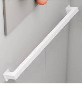 lot 8354 image: 4.6FT Staircase Handrail for Indoor Stairs, Modern Hand Railings Grab Bar Kit with Matte White Finished, Non-Slip Wall Mount Decking Railings for Bars Lofts Kindergarten Guardrail Corridor RETAILS C $66
