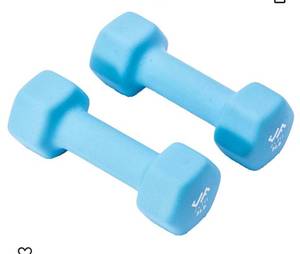 lot 8360 image: JFIT Neoprene Dumbbell Pairs, 5 LB