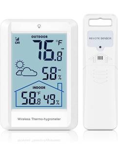 lot 8365 image: AMIR Indoor Outdoor Thermometer Wireless Weather Stations, Accurate Digital Hygrometer Temperature Humidity Meter Battery Powered,328ft100m Range,Inside Outside Thermometer for Home Patio