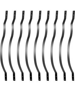 lot 8374 image: Deck Balusters,61 Pack Aluminum Staircase Baluster with Screws,32.25 Wave Arc Baluster for Outdoor Stair Deck Porch,Deck Railing for Wood and Composite Deck RETAILS C $153