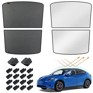 lot 8391 image: SUMK Sunroof Sunshade for Tesla Model Y 20-23