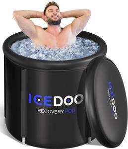 lot 8413 image: IceDoo Multiple Layered Cold Plunge Tub with Cover-119 Gal Capacity