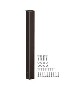lot 8415 image: YITAHOME Mailbox Post for Outside, 43 x 4 x 4 inches Steel Mailbox Stand