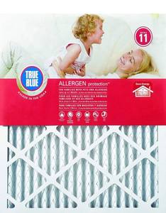 lot 8431 image: 4 Pack True Blue Allergen Protection 16x25x1 Air Filter, MERV 11
