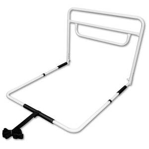 lot 8448 image: RMS Single Hand Bed Rail - Adjustable Height Bed Assist Rail Bed Side Hand Rail - Fits King Queen Full & Twin Beds (Single Hand Rail)