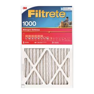 lot 8460 image: Filtrete 20x20x1 Air Filter MPR 1000 MERV 11 Allergen Defense 1 Filters